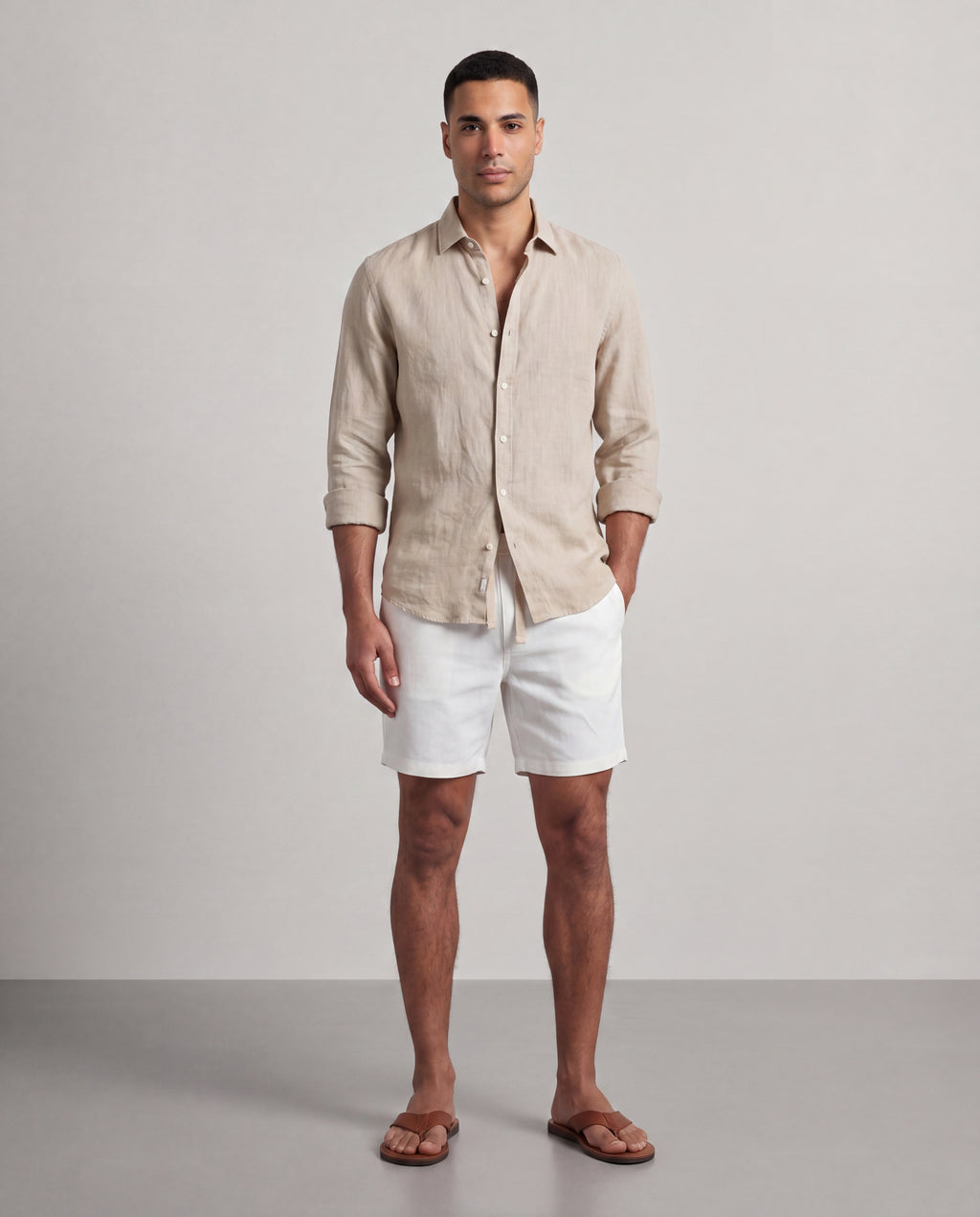 MR-01 - linen short mr-c s26-05