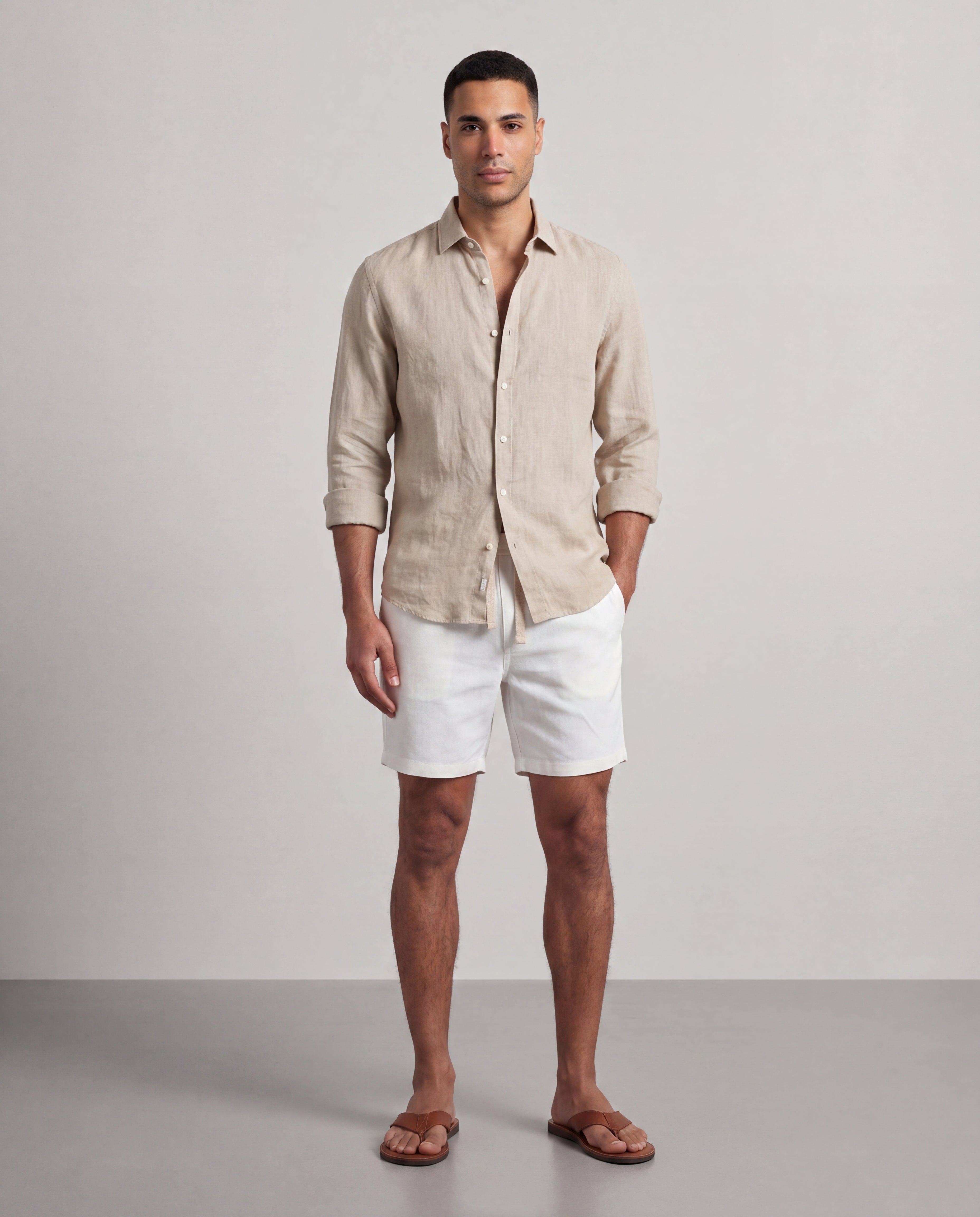 MR-01 - linen short mr-c s26-05